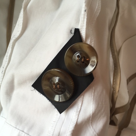 White Ellen Tracy trench coat rain jacket - Picture 8 of 8